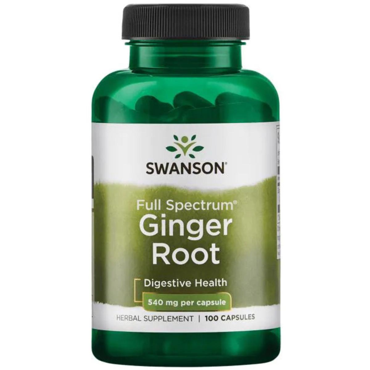Swanson Ginger Root (Ingefærrot) - 100 kapsler - Kost1 Kosttilskudd AS