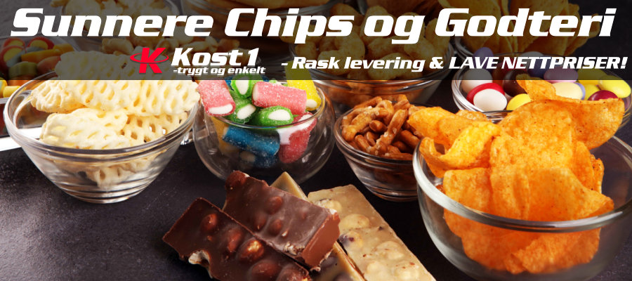 Sunnere chips og godteri